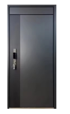 Modern Home Entrance Door Single Stainless Steel Exterior Bullet-Proof and Security Finished Decoration