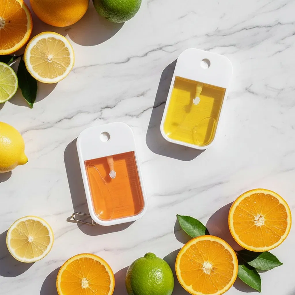 Hot Selling Refillable Plastic Hand Sanitizer Pocket Spray Bottle Credit Card Size