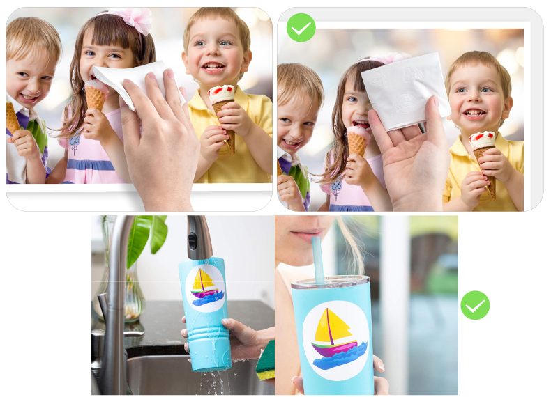 Opaque Synthetic Paper Rightint Carton A4, OEM Sticker Vinyl