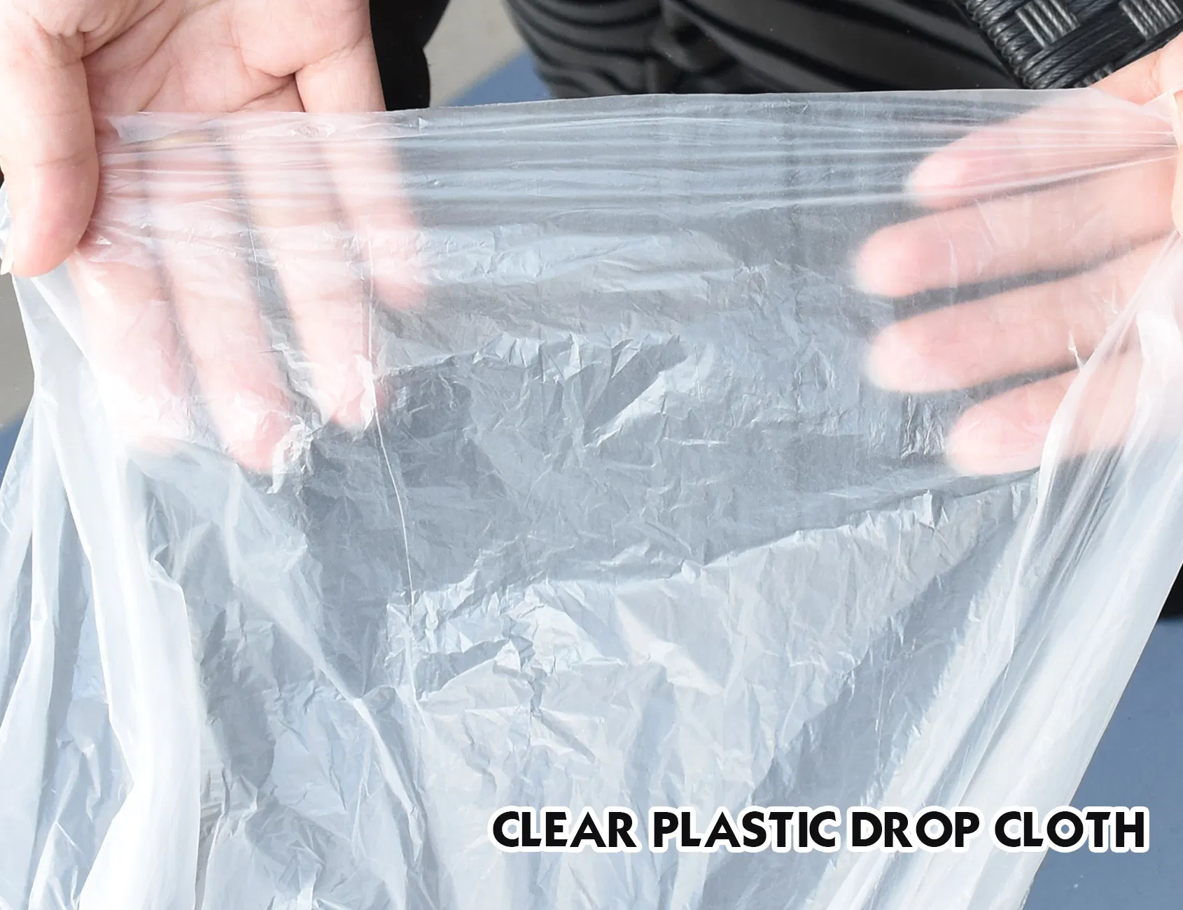Rollingdog-PRO 80028 Clear Plastic Drop Cloth PE