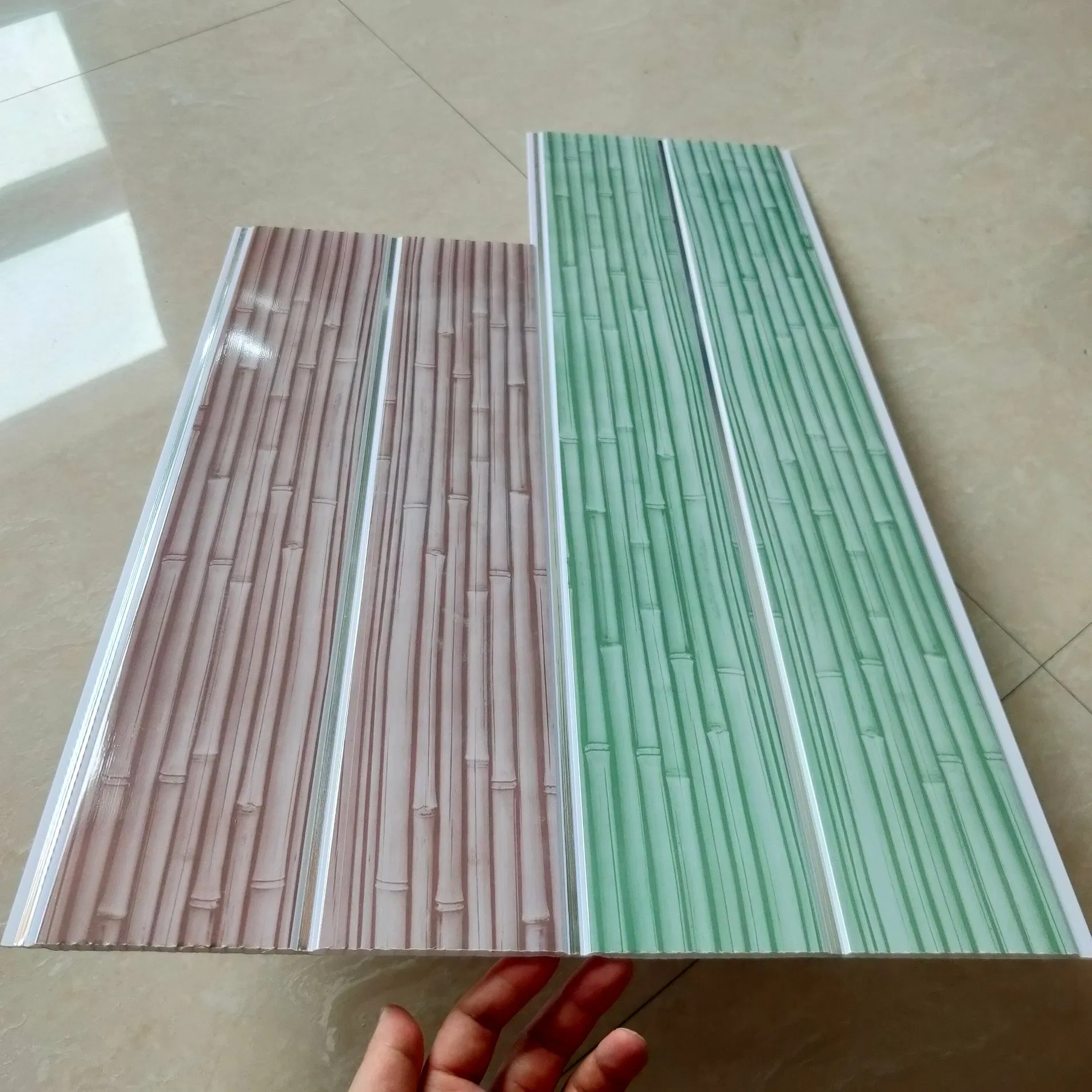 PVC Light Weight Waterproof Bamboo Panel for Ceiling Decoration Roof Tile False Ceiling Panel