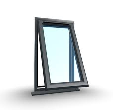 Waterproof PVC Double Glass Casement Plastic Patio French Casement Swing Awning Window