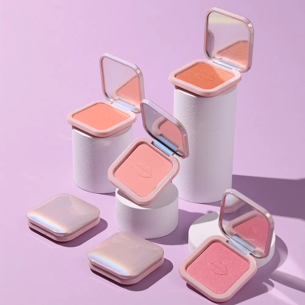 6 Colors High Pigment Blush Private Label Single Blush Palette Fine Powder Blush Private Label