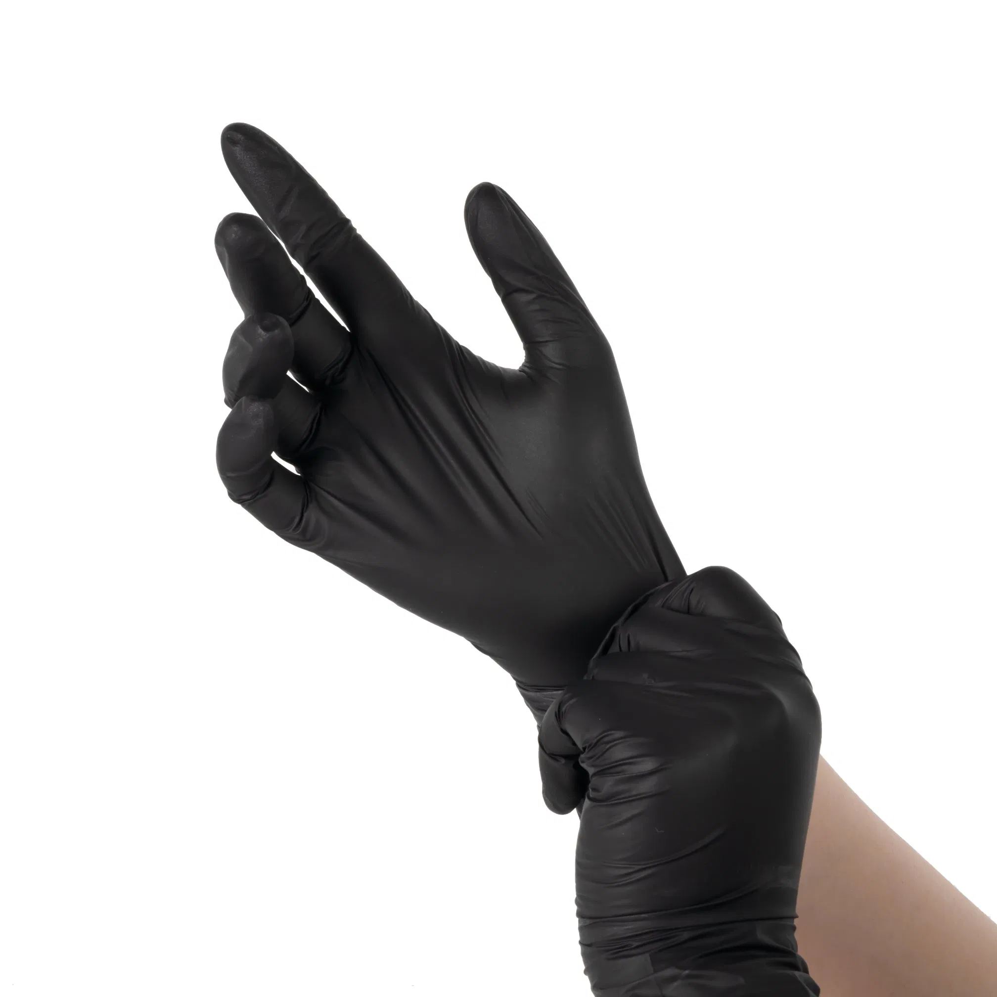 Disposable Industrial Electronics Black Nitrile Glove
