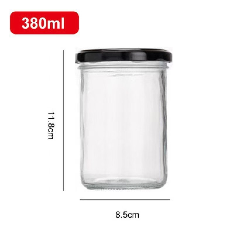 70ml 100ml 200ml 250ml 380ml Glass Jam Jar with Safe Tinplate Lid