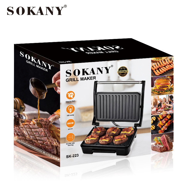 Sandwich Maker Grill Soakny Sandwich Maker and Grill Grill Double Sandwich Maker Grill Panini Grill Maker Sandwich Grill Maker Wholesale Price