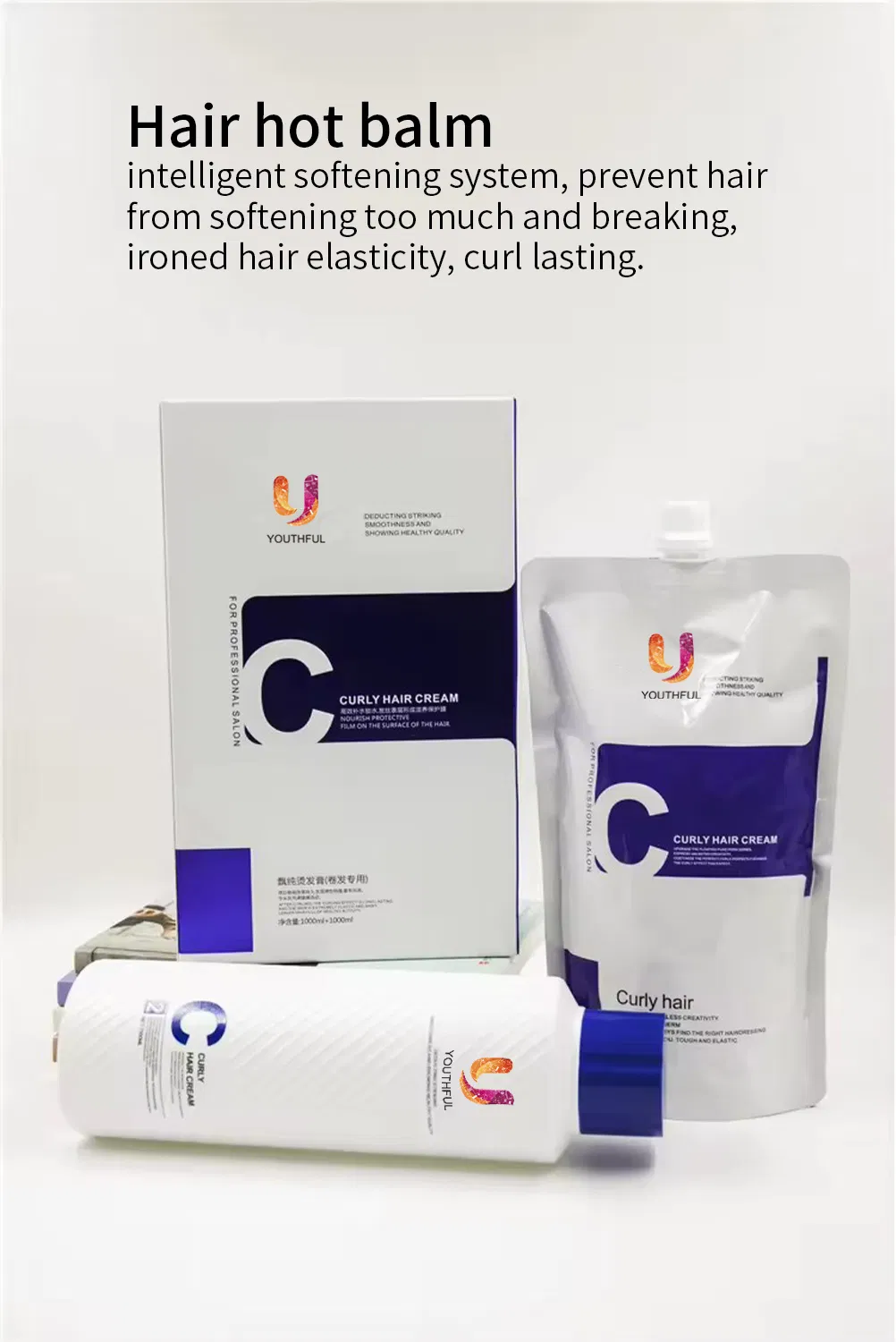 OEM ODM Natural Curl Hair Cream Permanent Curly Hair Perm Lotion