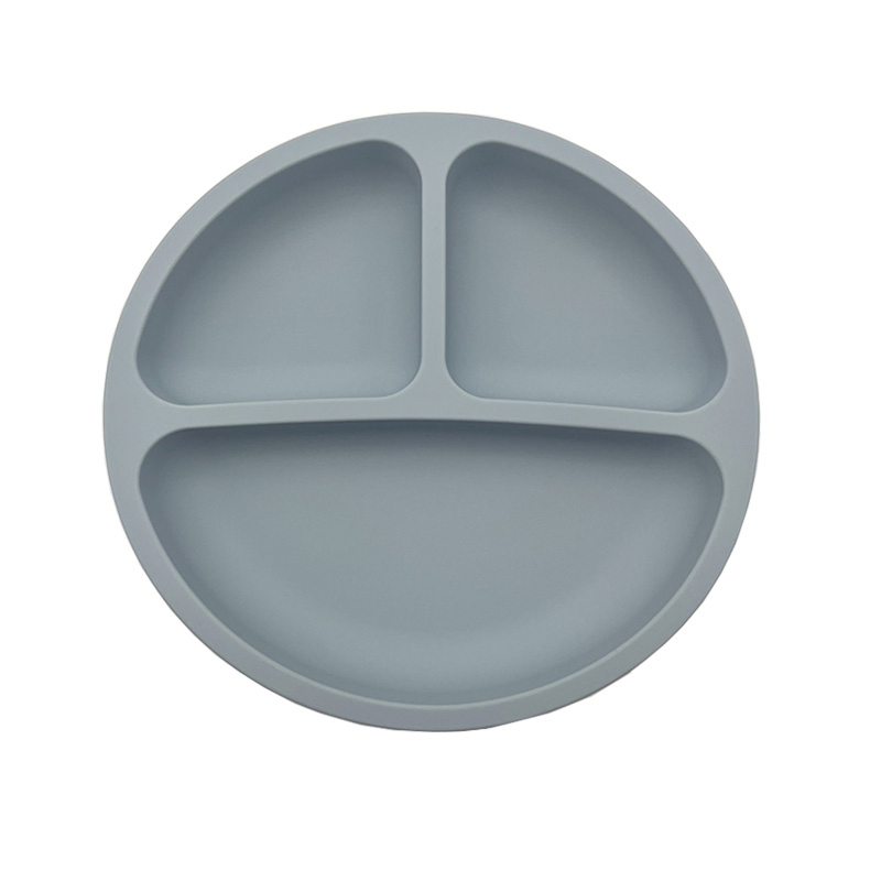 Divided Dishes Microwave Dishwasher Safe Silicone Baby Plate Wholesale