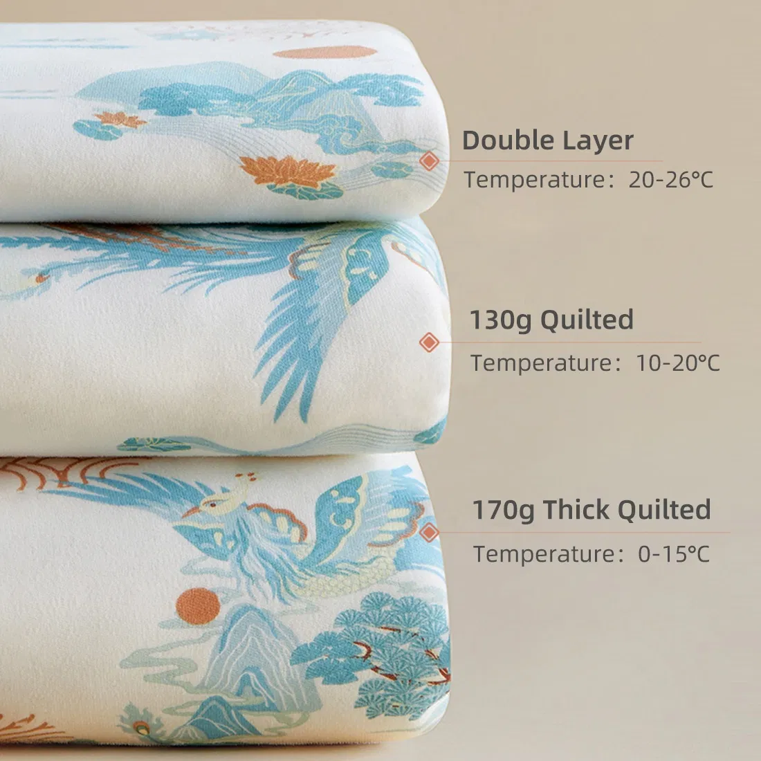High Quality Two Way Zipper Organic Cotton Thermostatic Kids Baby Sleep Bag