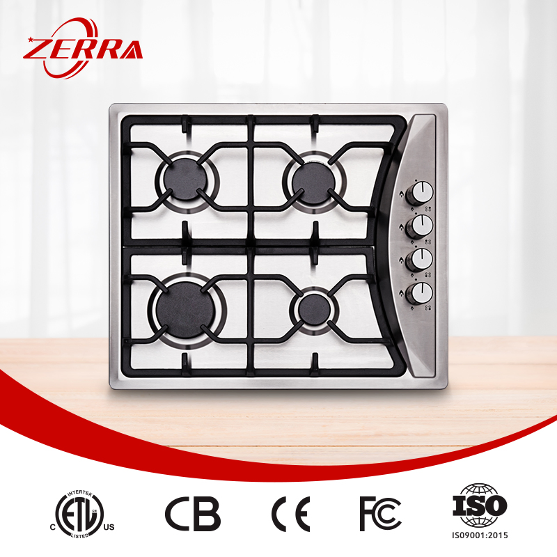 Stainless Steel Panel Polished Finish Home Gas Gas Hob (JZS54022B)