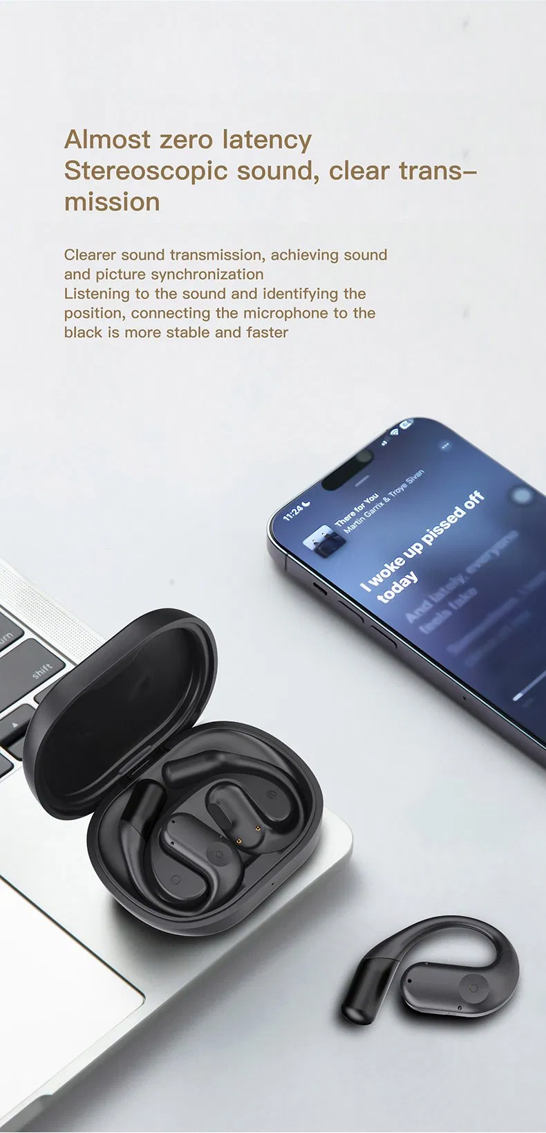 Беспроводные наушники-вкладыши с костной проводимостью