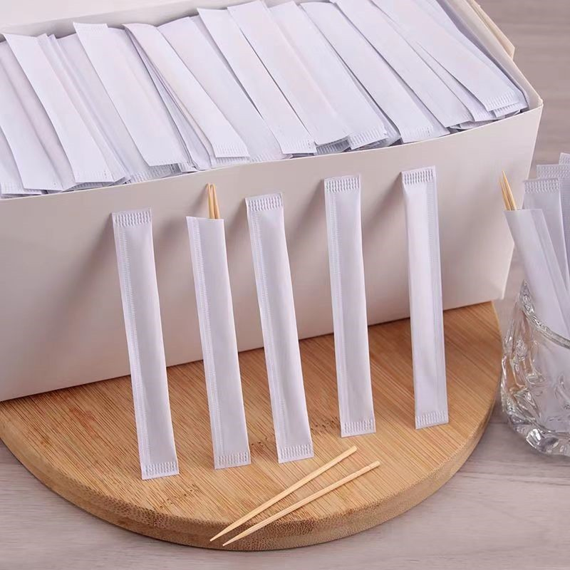 6cm Eco-Bamboo Toothpicks 1.5mm Diameter Smooth & Durable Fruit & Cake Picks