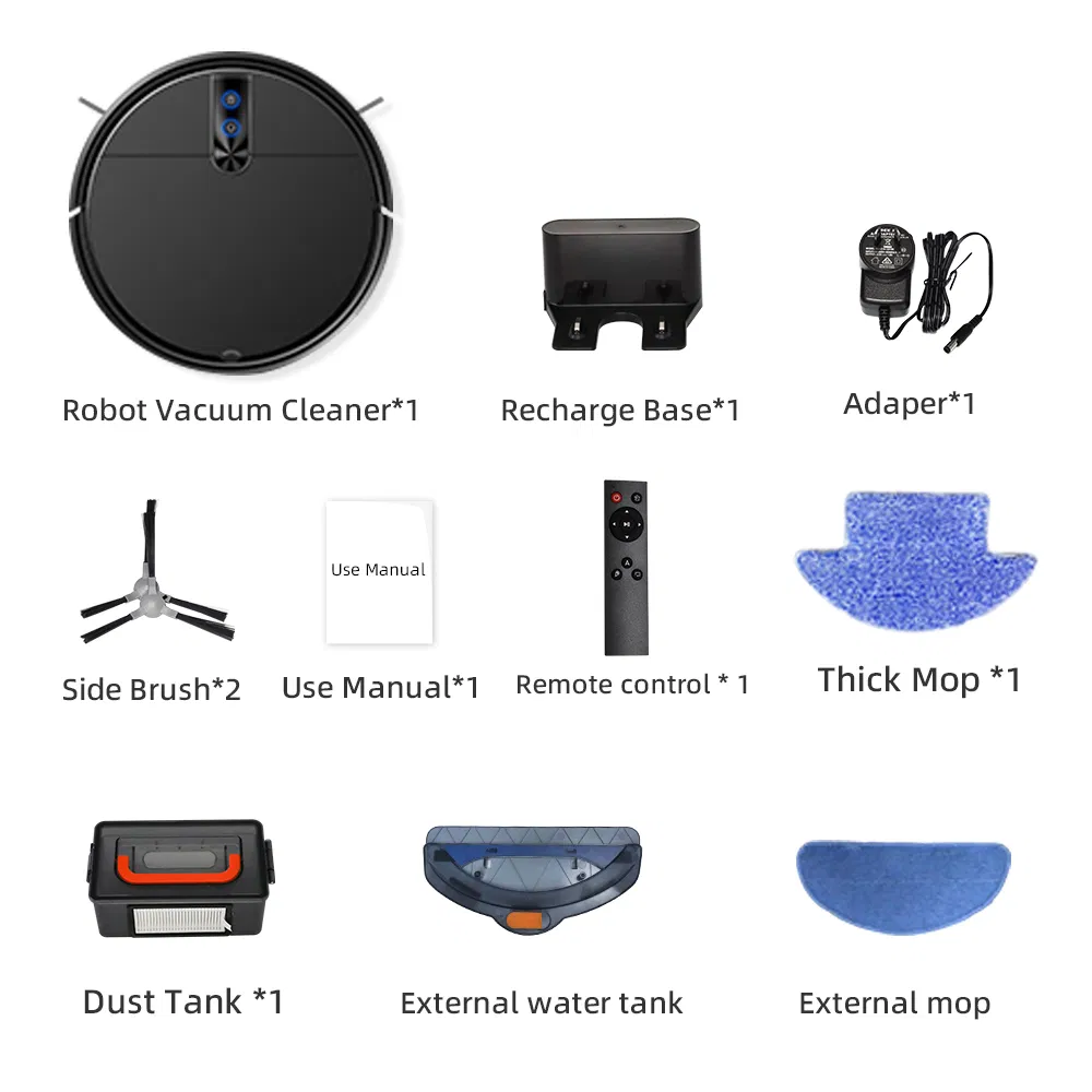 Intelligent Robot Vacuum Cleaner Controlled with Alexa and Tuya APP Auto Charging