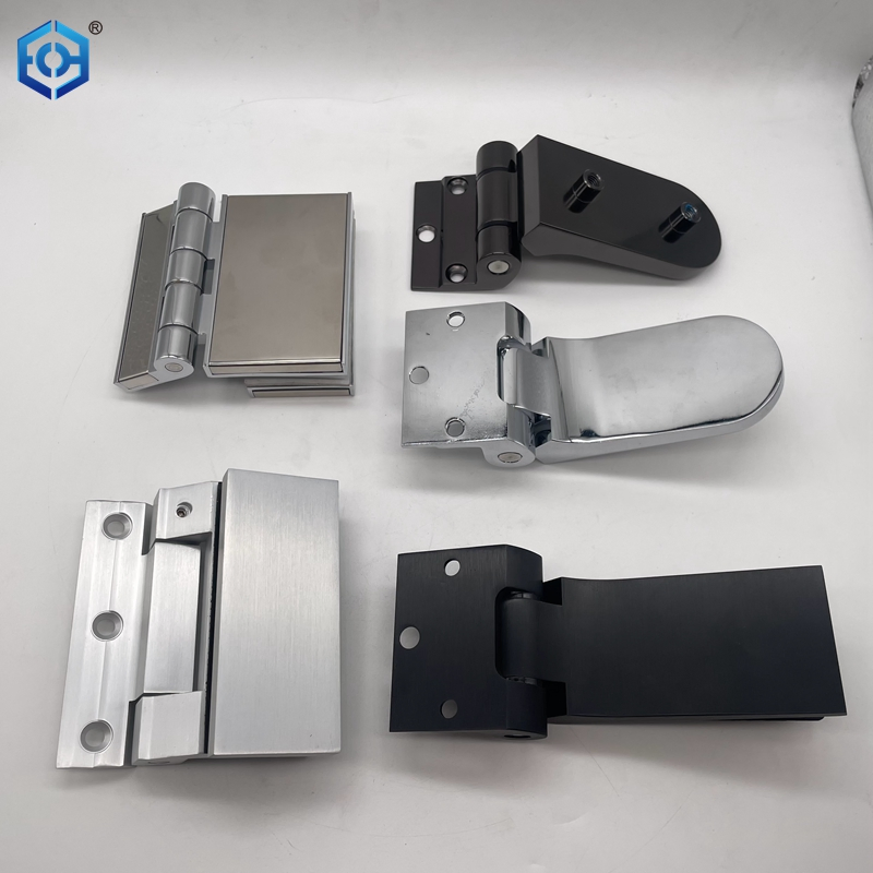Glass to Wall Chrome Aluminum Glass Pivot Hinge for Interior Door