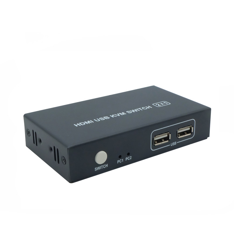 KVM-переключатель Amazon 1x2 для клавиатуры, мыши и монитора