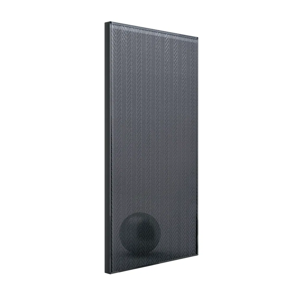New Style One Wall Walk in Black Rectangle Stainless Steel 304 Sliding Shower Cubicle