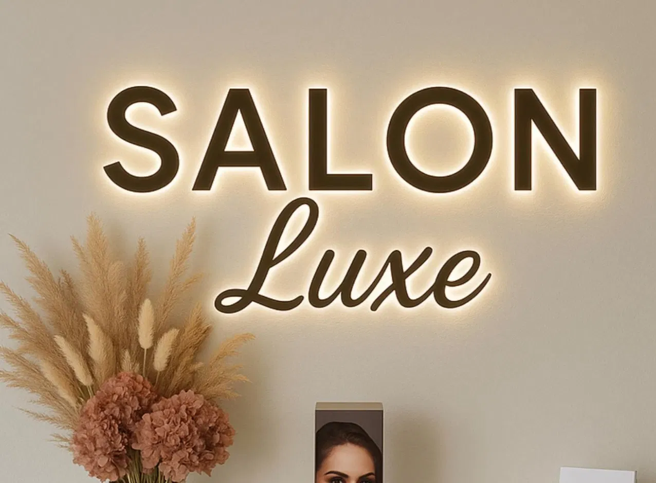 Energy-Efficient Acrylic Backlit Letters for Shops with Multi-Color Effects