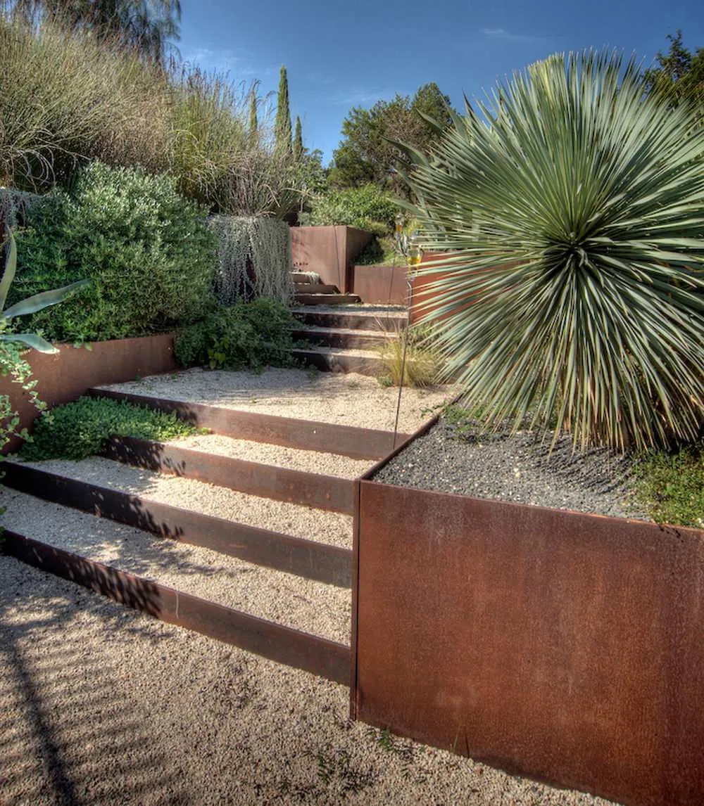 Garden Decorative Flower Bed Corten Steel Landscape Edge Border