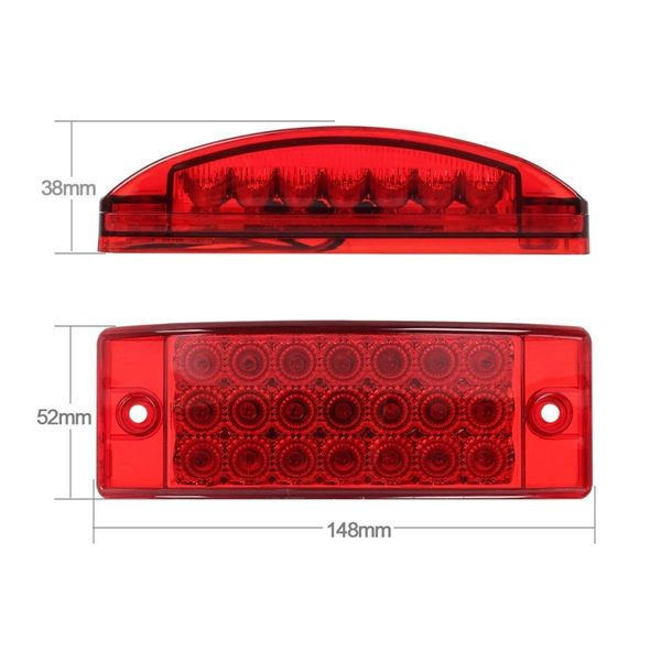 Светодиодный боковой фонарь L2363 для грузовиков и прицепов