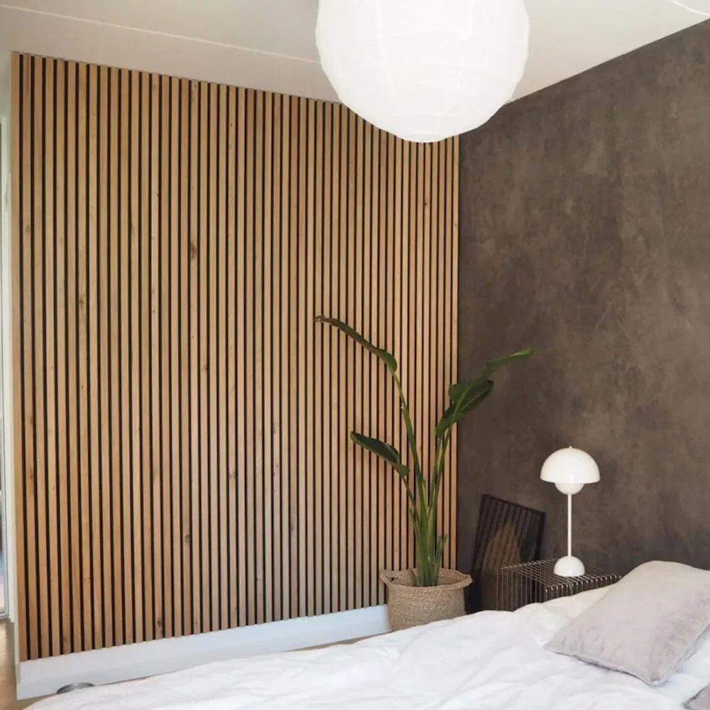 Wholesale Felt Wood Slats Sound Absorbing Acoustic Panel Interior Decoration Polyester Slats