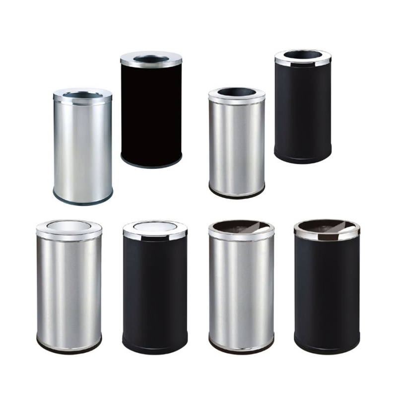 Hot Selling Outdoor High-Quality Hotel Trash Can Metal Waste Bin for School
