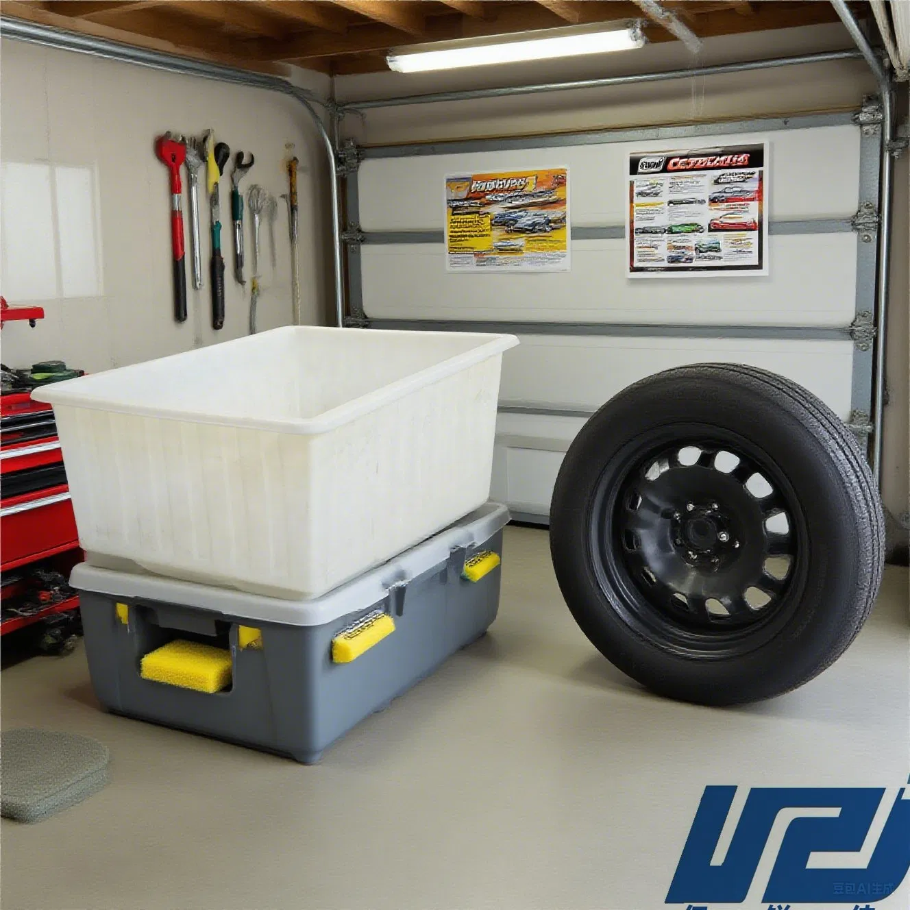 High-Quality PE Material Plastic Square Container Works Well in Industrial Liquid Storage