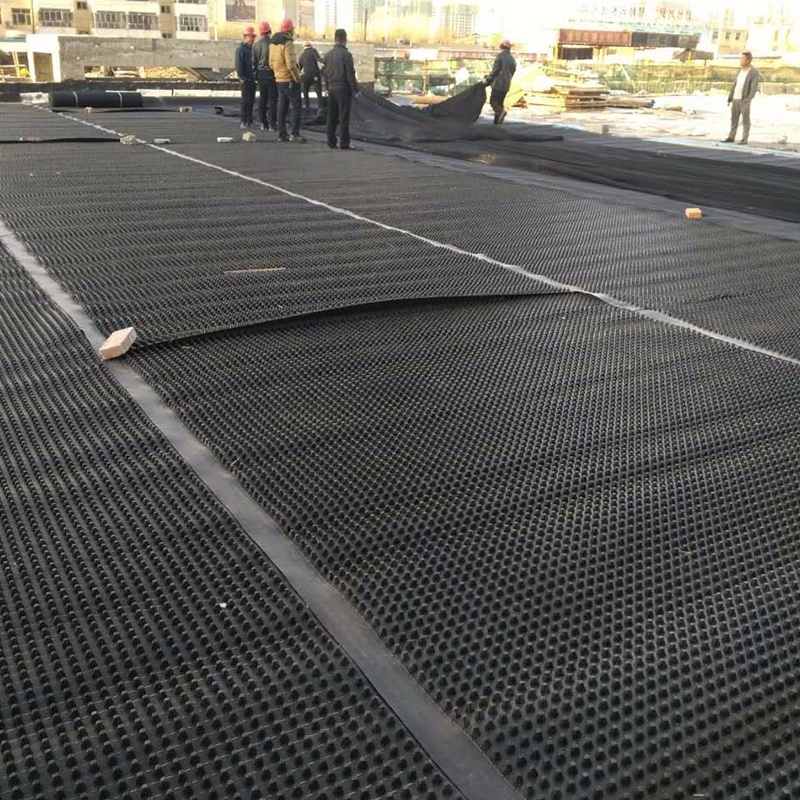 2m Width Plastic HDPE Dimpled Drainage Board with Geotextile