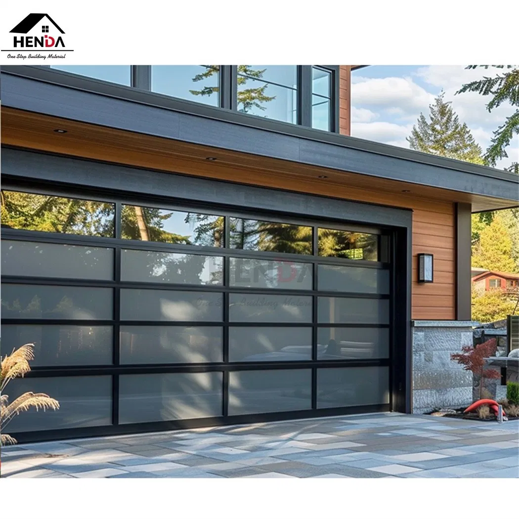 Wholesale Price America Hot Selling Remote Control Modern Style Iron Gate Sectional Overhead Steel Foam Core Roller Shutter Security/Steel/Glass Garage Door