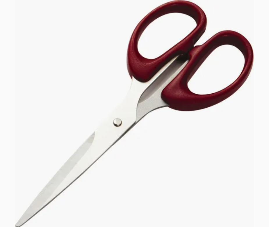 Ножницы офисные стальные с пластиковой ручкой