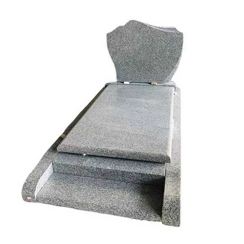 Customized Design Cheap G603 Grey Granite Tombstone Cemetery Monument for Graves