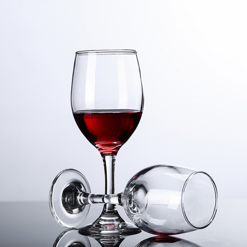 Hand Blown Crystal Round Smooth Bar Home Wine Glasses Luxury Goblet Wine Glasses Wine Cups