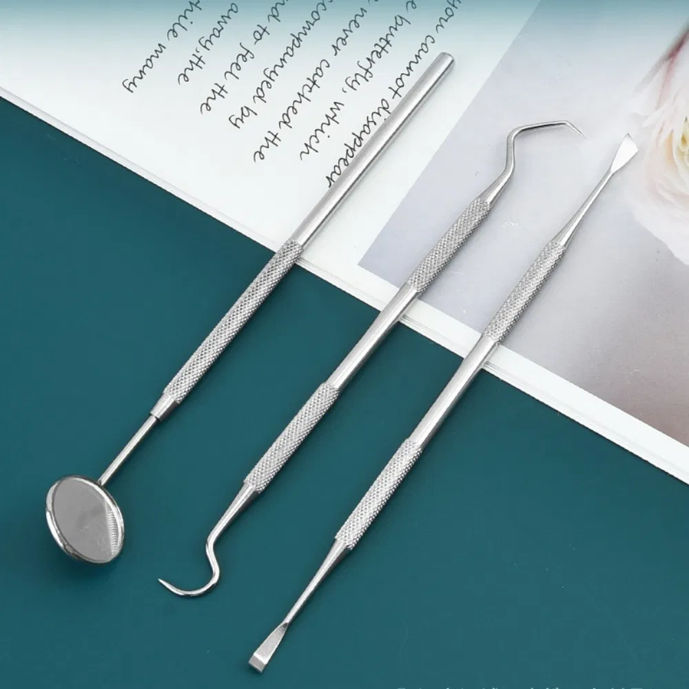 Anti-Slip Precision Stainless Steel Curved Lab Medical Dental Tweezers with Teeth