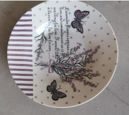 Stamp Decal Eco-Friendly Healthy Reuse Multicolor Ceramic Porcelain Tableware 6"-9" Rice Plate Soup