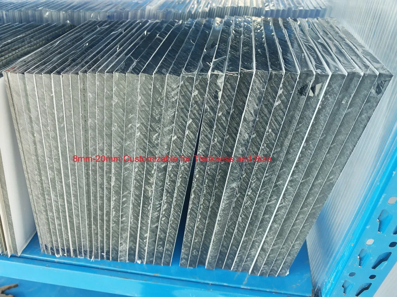 High Endurance Polycarbonate Ribbed/Striped Reinforced Solid Sheet for Sound Barrier Sheet