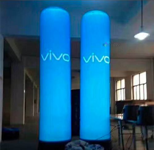 Dye Sublimation Air Inflation Tube Display Column Inflatables for outdoor event