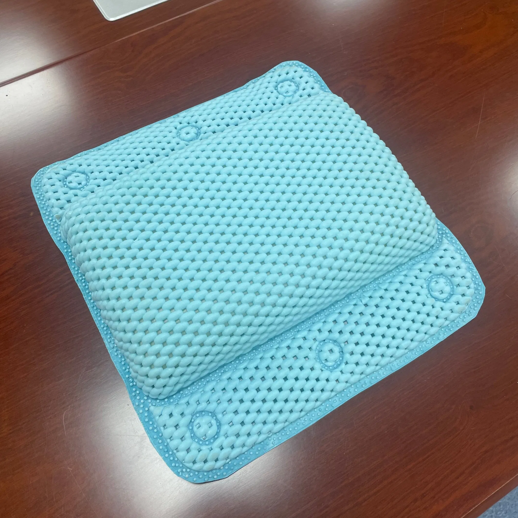 Foshan Factory Supplier C Customizable White Grey Blue PVC Bathtub Pillows SPA Bath Pillow for Tub