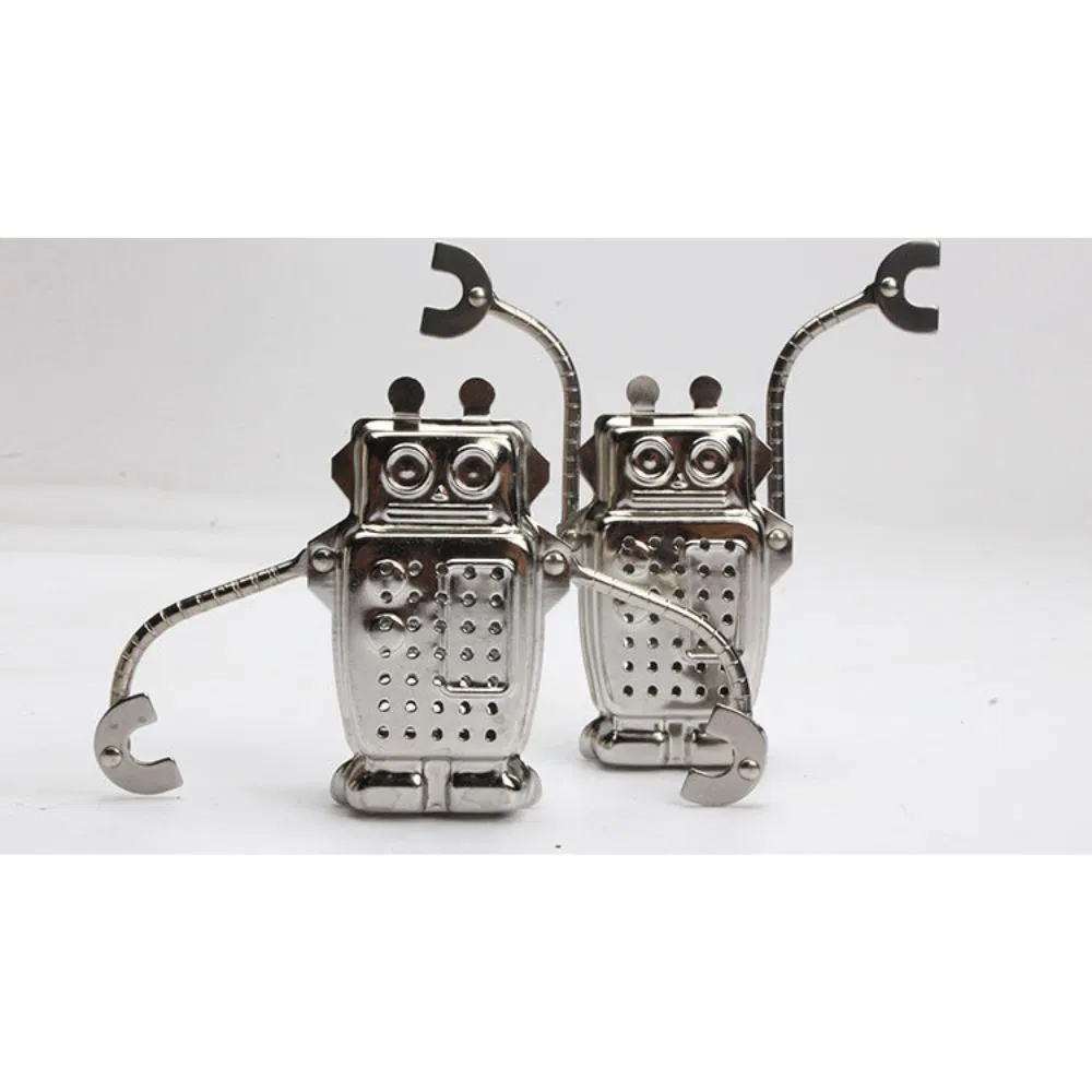 Stainless Steel Tea Infuser Mesh Robot Shaped with Long Chain Wbb27312