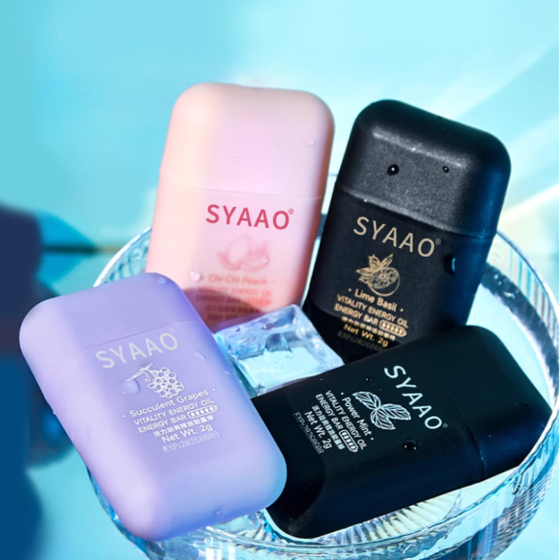 Double-End Colorful Plastic Nasal Inhaler Black Cooling Refrashing Nasal Inhaler