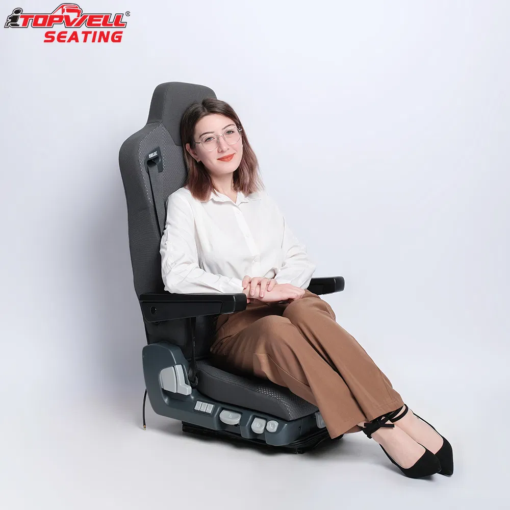 Premium ISRI 6860/875NTS Pneumatic Driver Seat with Rust-Resistant Fabric