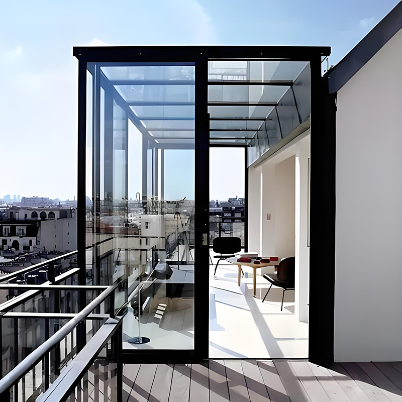 Pet-Proof Scratch-Resistant Flooring Durable Glass Sunroom