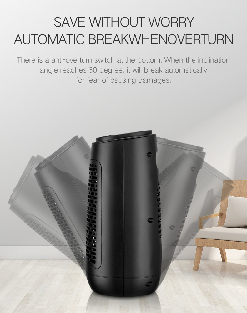 All-Season 2-in-1 Electric Heater & Cooling Fan, Fast Heating Vertical Radiator, Safe Bathroom Heater for Home Use