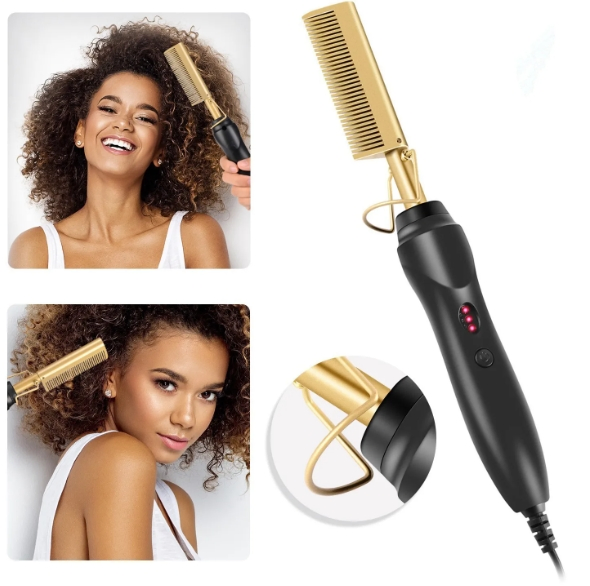 Hot Comb Straightener Electric Hair Straightener