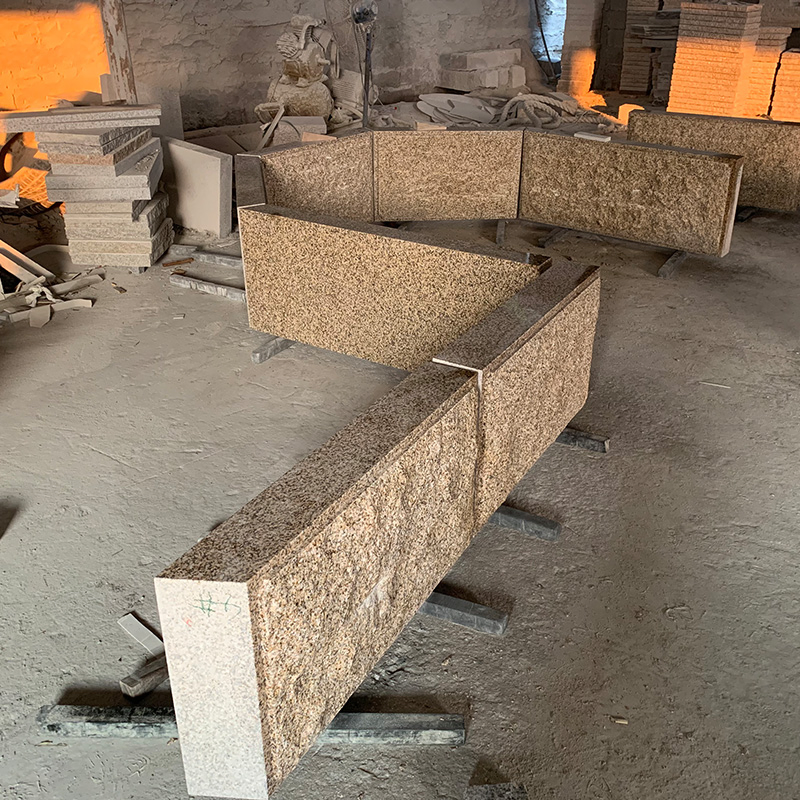 Project Stone G623/G603/G682 Light Grey/White/Yellow/Beige Split/Pineappled/Flamed Granite Stone for Wall Cladding Tiles/Corner Quoins/Kerbs/Coping/Paving