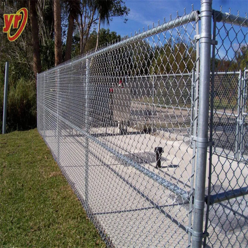 Durable Anti-Aging Hot Dipped Galvanized Chain Link Railway Fence
