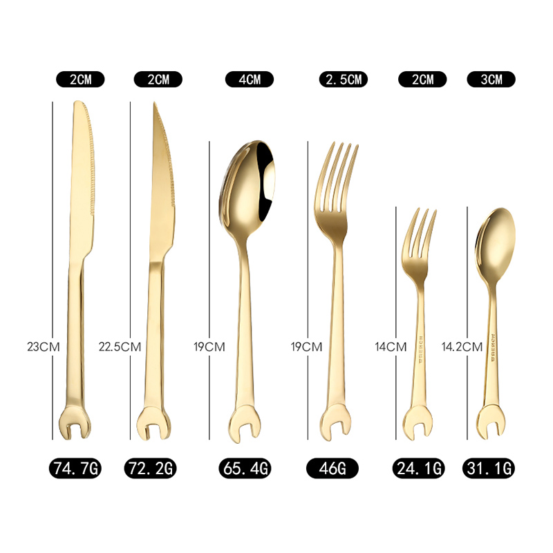 Creative Tableware 18/10 Stainless Steel Cutlery Set with Mirror Polish