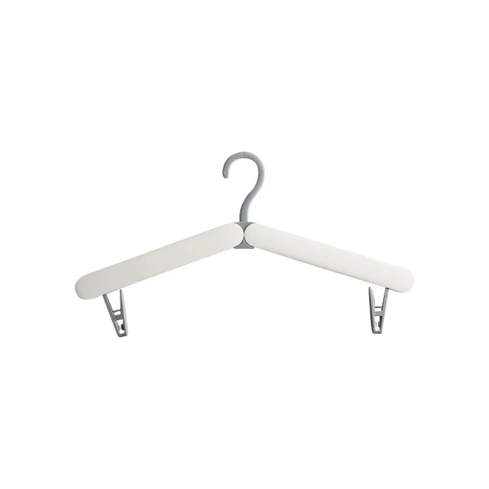 Travel Coat Portable & Foldable Hangers Folding Design with Skirt Trouser Clips Bl23155