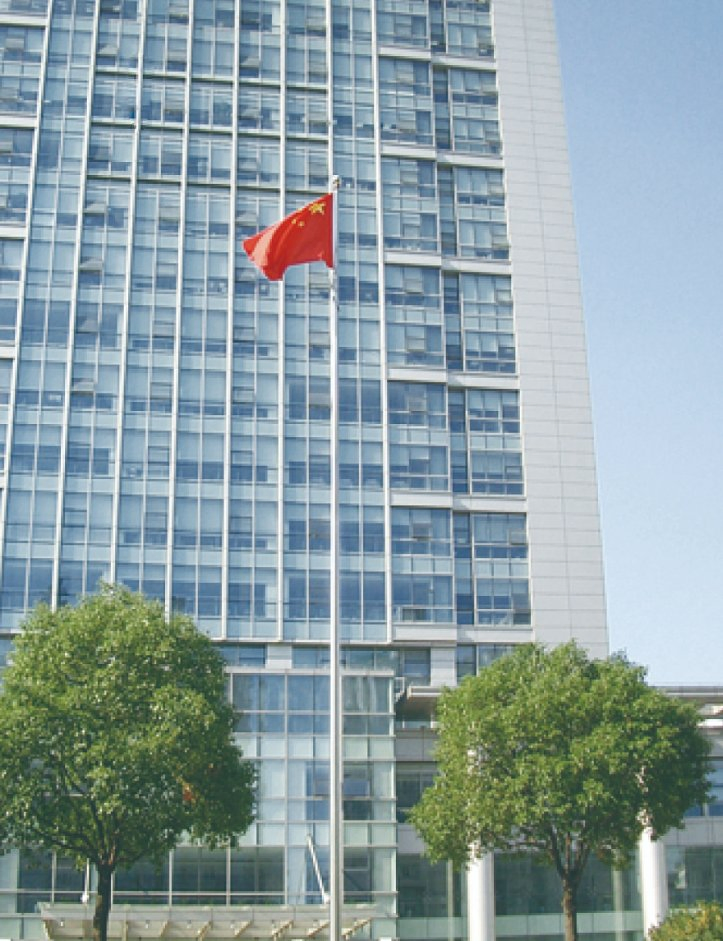 Anodized Flag Pole with Anchor Bolt Mounting