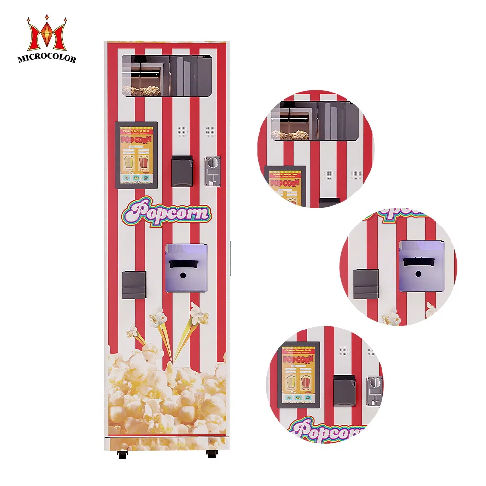 Snack Food Sweet Popcorn Machine Robot Intelligent Automatic Popcorn Vending Machine for Sale