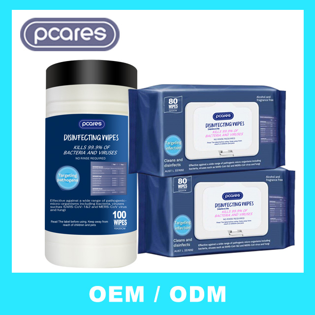 Eco-Friendly Customizable Solutions Sanitizer Disinfectant Cleaning Wet Wipes for Wipes Manufacturer