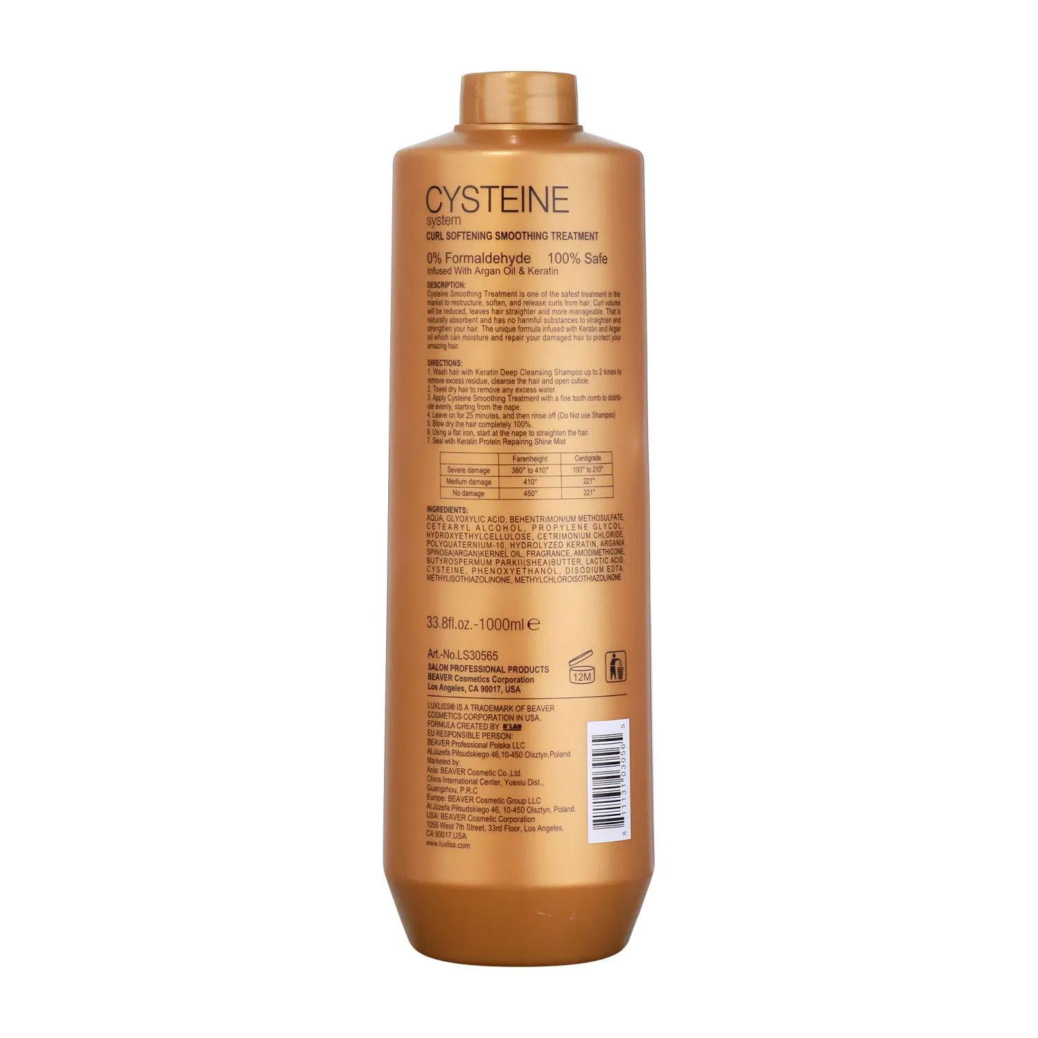 Cysteine Keratin Argan Oil Smoothing Treatment